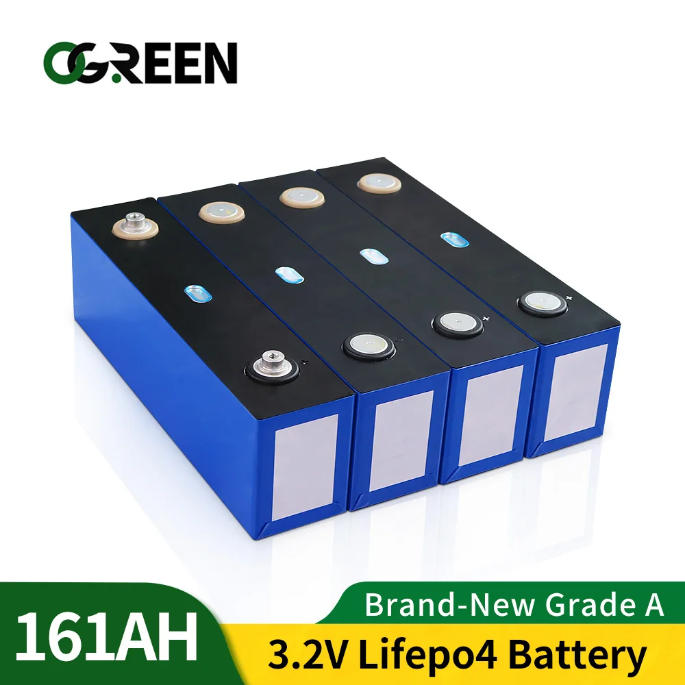 

Новый Lifepo4 сотовый 4-48 шт. 3,2 V 161AH бренд 12V 24V 36V 48V Класс который нужно собрать своими руками Перезаряжаемые Батарея пакет ЕС и США без оплаты вв...