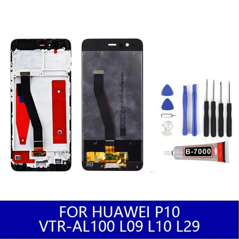 ЖК дисплей для Huawei P10 VTR AL100 L09 L10 L29 с сенсорным экраном дигитайзер в сборе запасные