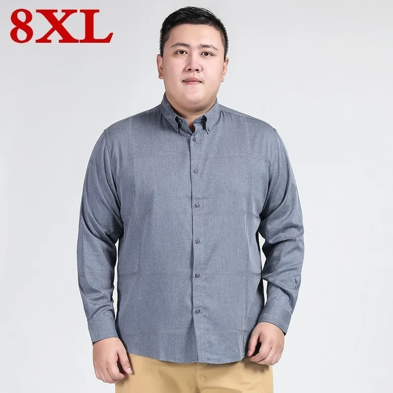 Большой Размеры 8XL 7XL 6XL новая осенняя Модная брендовая мужская одежда в стиле