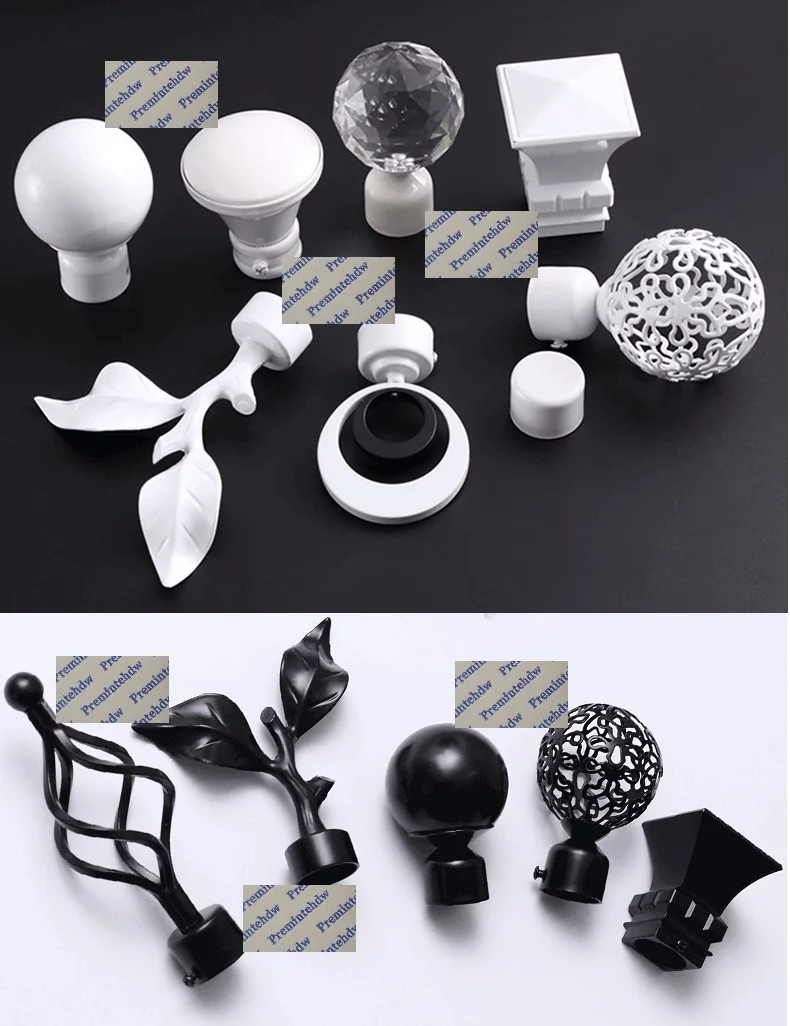 2 шт./лот белая матовая черная европейская драпировка штора 28 мм Концевая