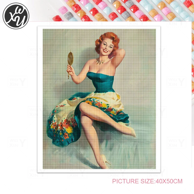 Наборы для алмазной живописи взрослых сексуальная женщина полная Мозаика