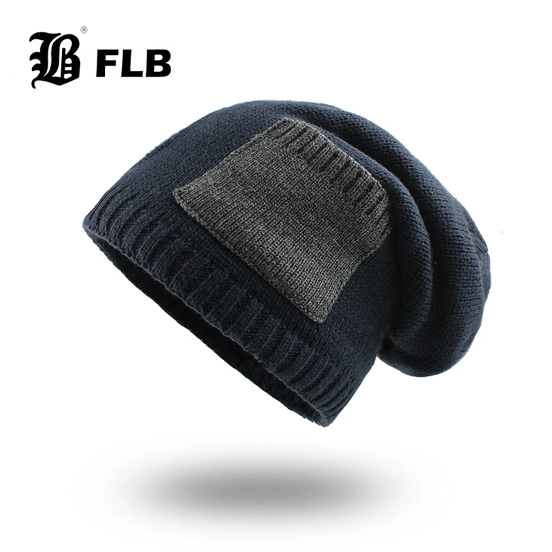 [FLB] зимние шапки мужской шарф вязаная шапка маска теплые головные уборы для