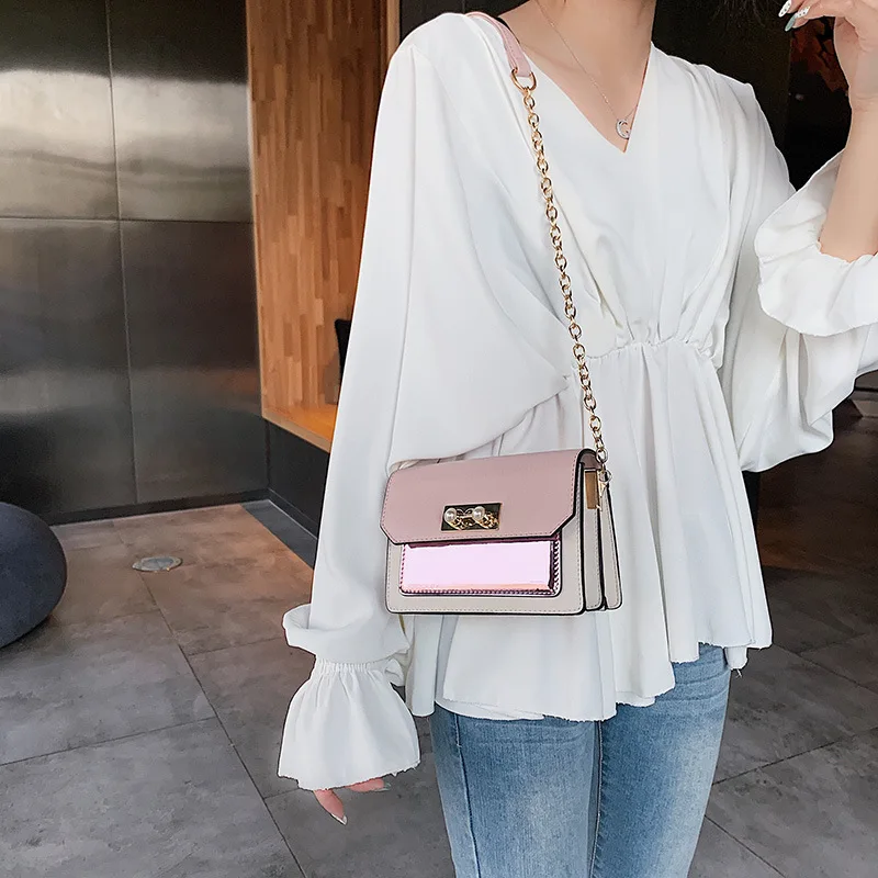 Кошелек клатч-сумка с клапаном на цепочке-ремень сумка-мессенджер кожаные сумки