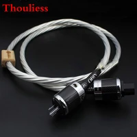 thouliess hifi nordost odin reference us eu ac power cord cd amplifier audio power cable with carbon fiber us eu power plug
