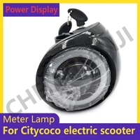 48v for citycoco electric scooter angel eye speed power meter accessories headlight horn key electric lock kit