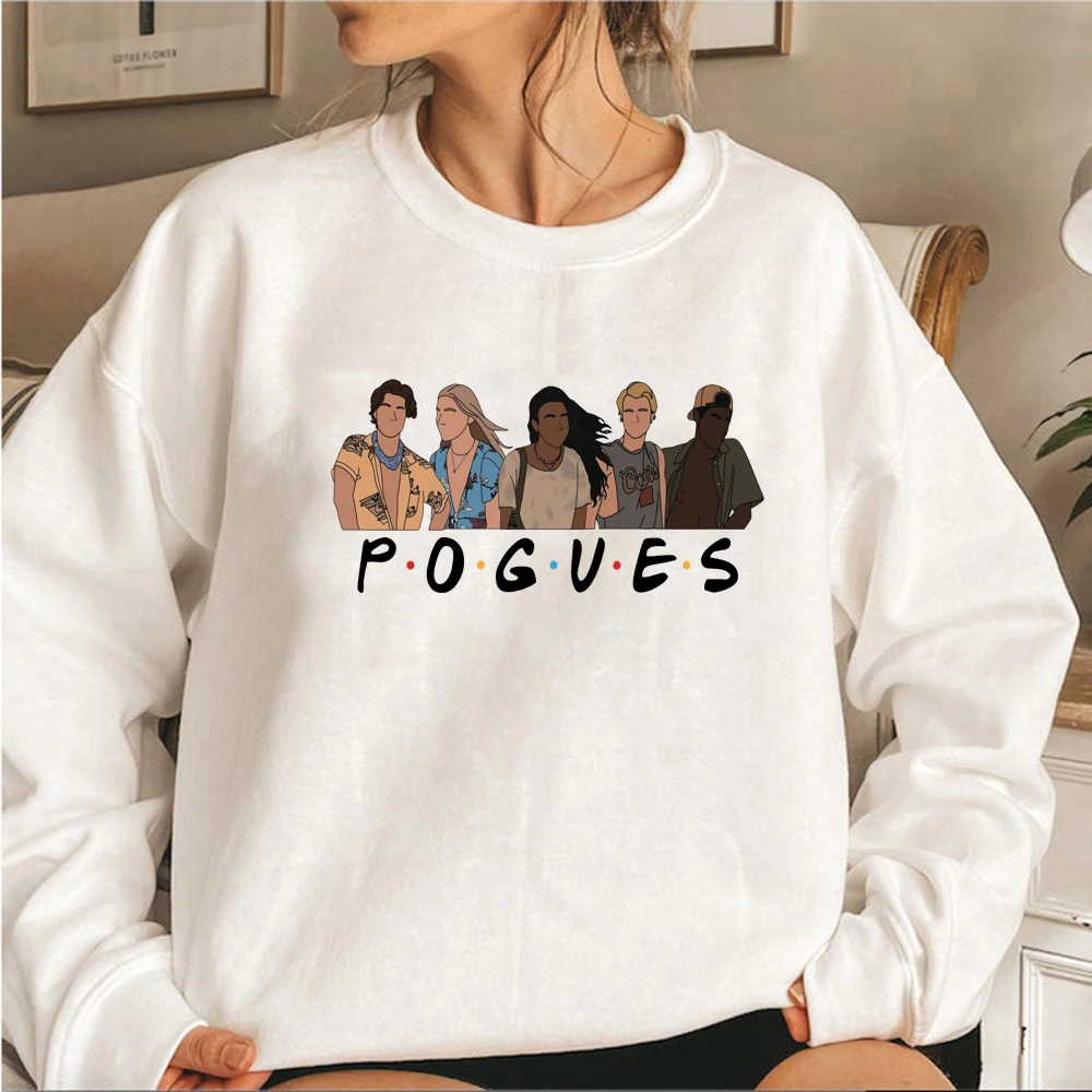 Женский свитшот с круглым вырезом и надписью внешние банки | Женская одежда