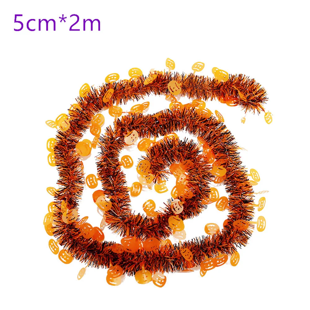 Рождественская гирлянда из мишуры для Хэллоуина рождественские украшения