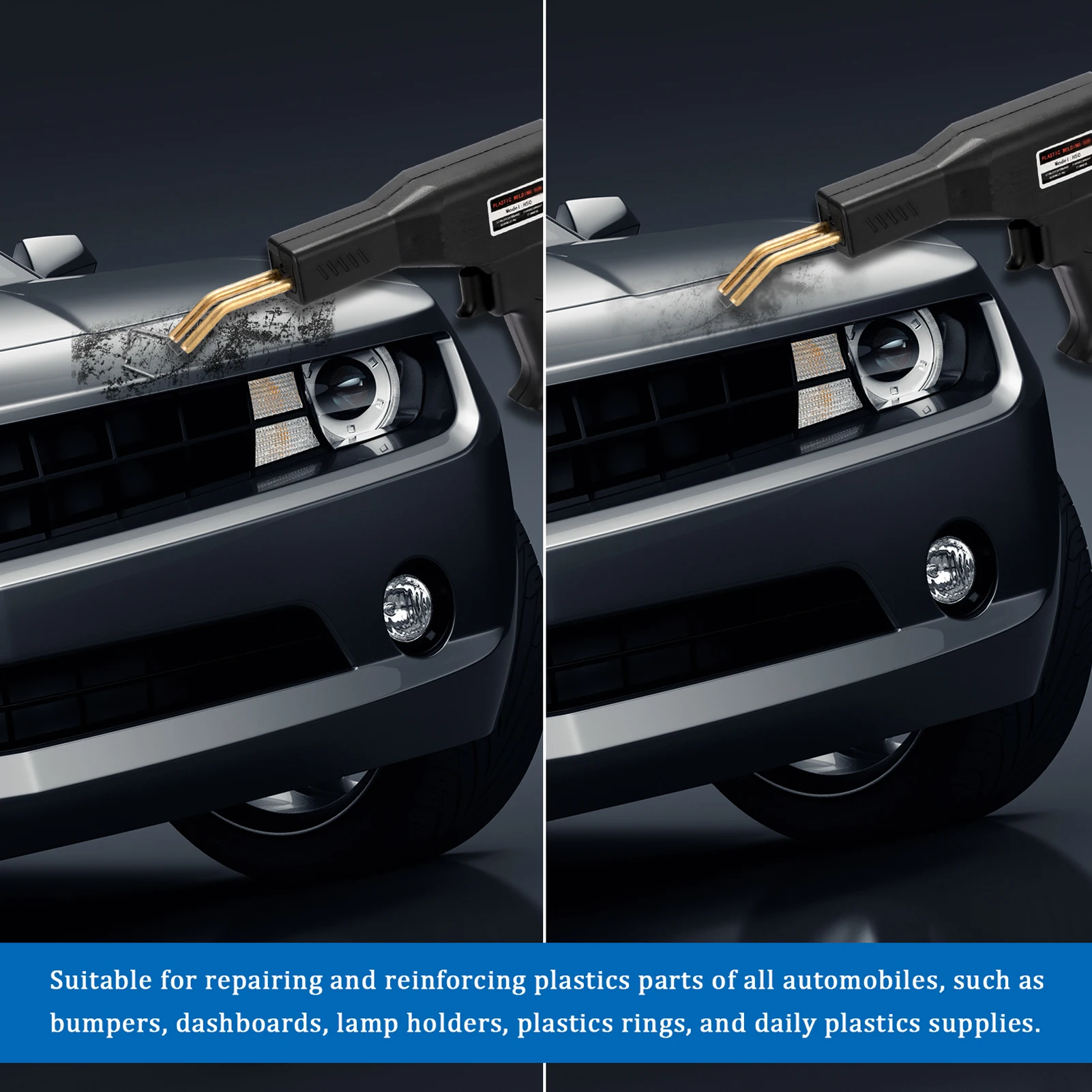 Аппарат для ремонта пластмассовых степлеров инструменты бампера автомобиля