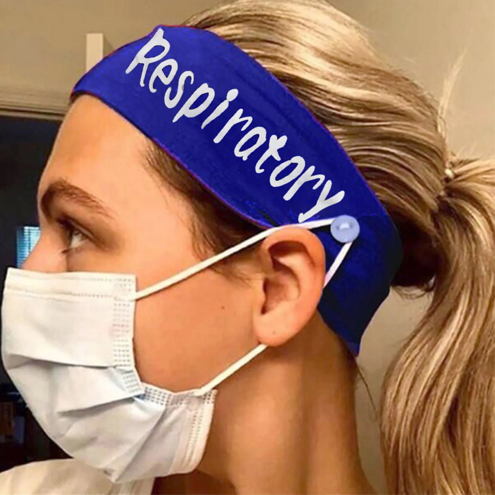 

Эластичная Повязка на голову с буквами и кнопкой Для занятий йогой и бегом