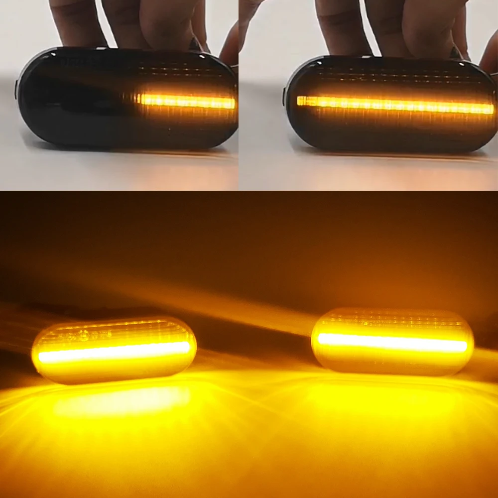 1 пара для Volkswagen VW Bora Golf 3 4 Passat 3BG поло SB6 светодиодной динамической Боковой