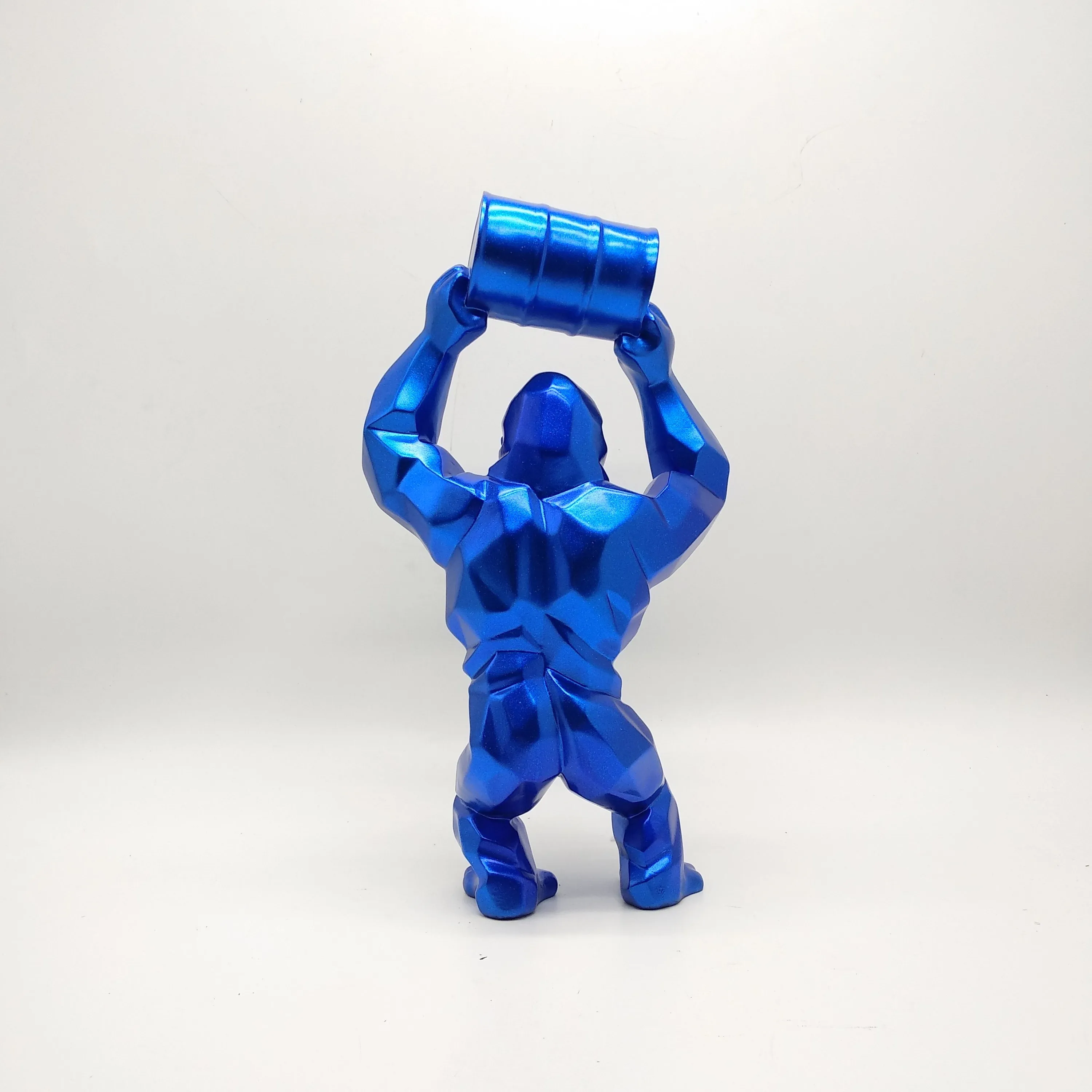 

60cm Gorilla Statue Animal Sculpture Creative Decoration Art Craft Simulation Resin Bust Figure Collectible Model Toy