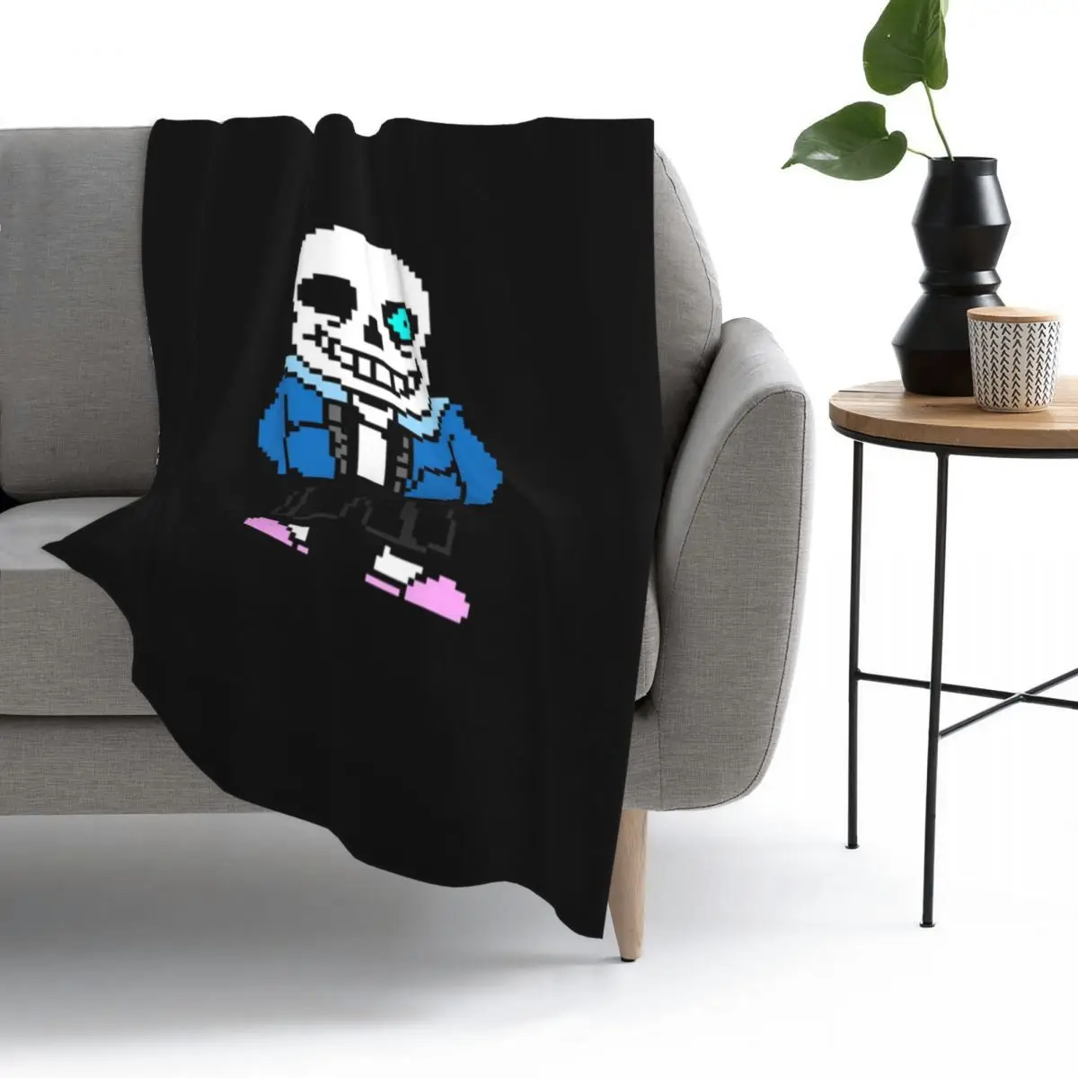 

Sans From Undertale Throw Blanket Fleece Throw Blanket TV Blankets Sofa blanket flannel Warm bedding On Home travel Adult child