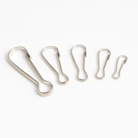 100pcs metal snap clips hooks loaded clasp keyring buckle hardware accessories for bag chain metal small buckle zhu dan buckle