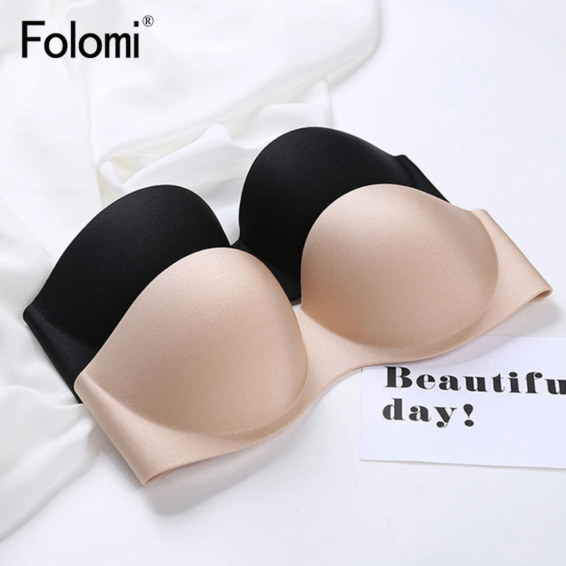 Сексуальные Деми Невидимые бюстгальтеры для женщин пуш-ап без бретелек платье