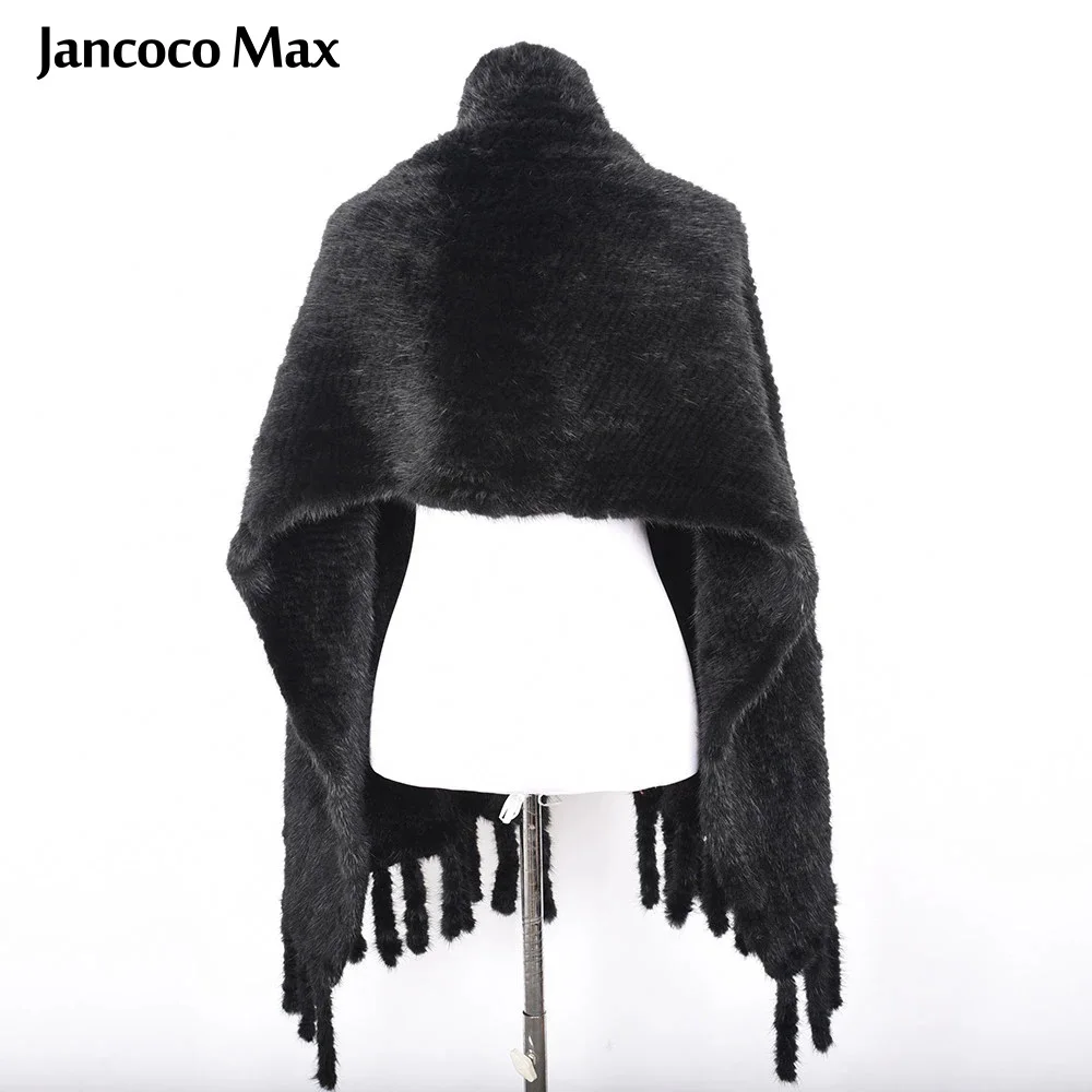 Женская шаль из натурального меха норки широкий шарф Пашмина высокое качество