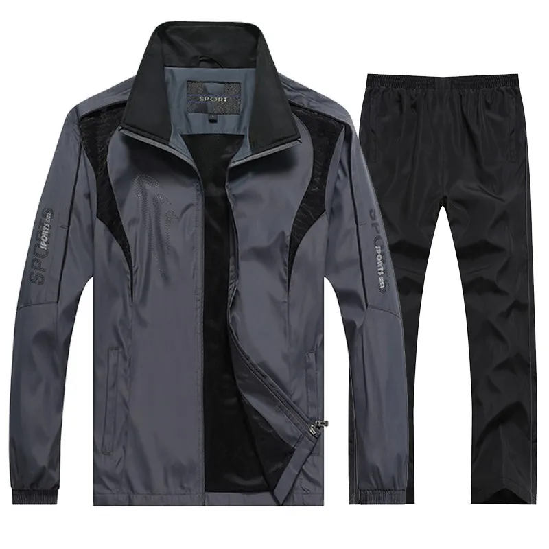 Спортивный костюм мужской из двух предметов кофта с длинным рукавом и спортивные