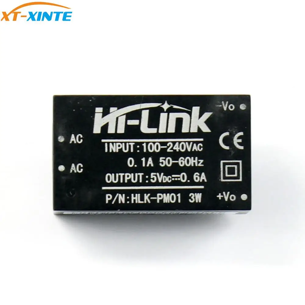 

HLK-PM01 HLK-5M05 10M05 HLK-2M05 AC DC 220V to 5V/3.3V/12V Power Module Mini Isolation Switch Power Supply Intelligent Household
