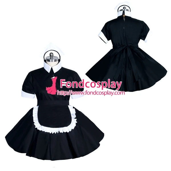 

French Sissy maid Cotton lockable dress Uniform cosplay costume Tailor-made[G3949]