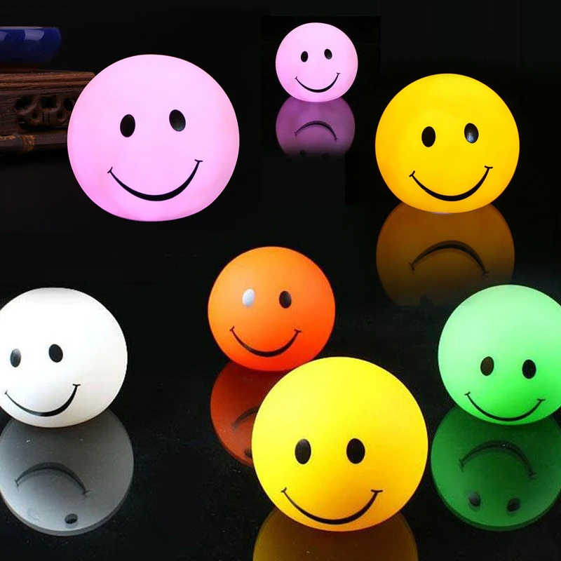 Smile Face LED 7 Color Night Light Bright Lamp Mood Room Home Bedroom Gifts | Лампы и освещение