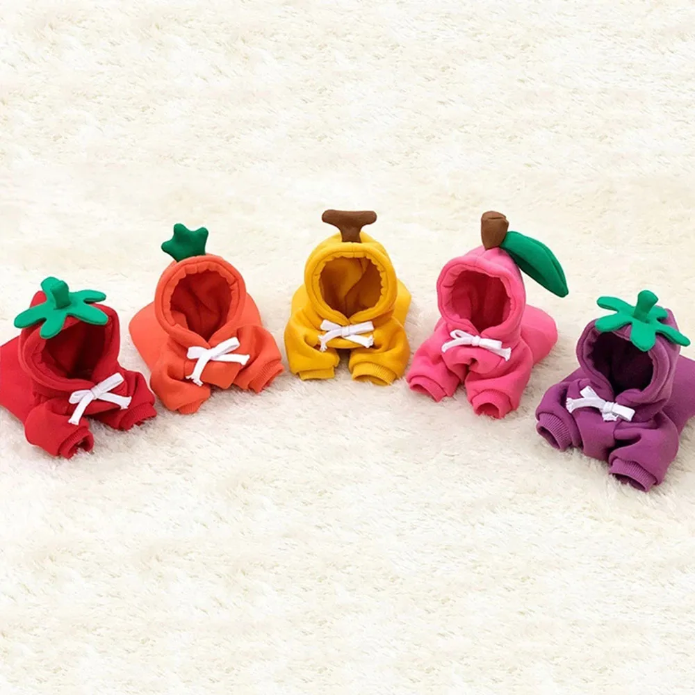 Костюм для домашних питомцев милая толстовка с фруктами собак Зимняя Теплая