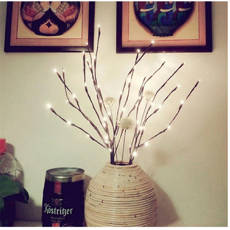 20 лампочек питание от батареек искусственные цветы украшение для дома