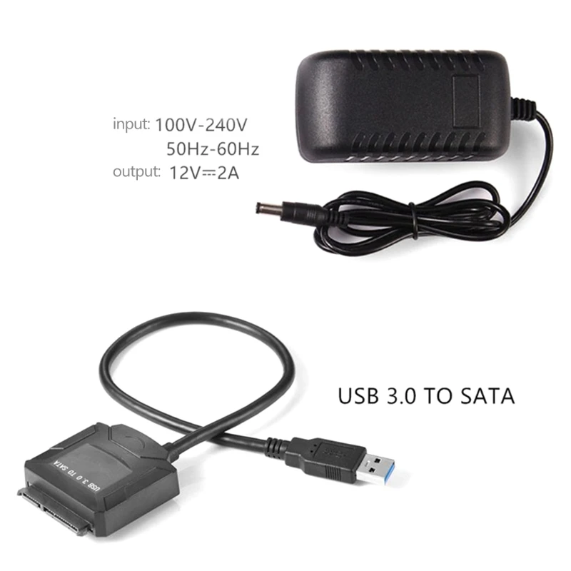 

Sata To Usb3.0 Easy Drive Line Adapter Hard Drive Data Cable 2.5/3.5 Inch Hard D 40JB