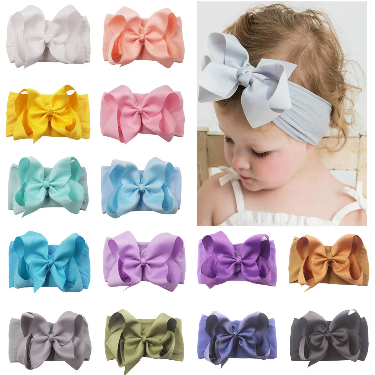 

6 цветов, милые аксессуары для волос