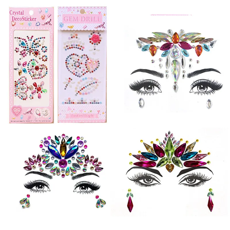Мобильный чехол для телефона Декор Кристальные наклейки s украшения лица женские