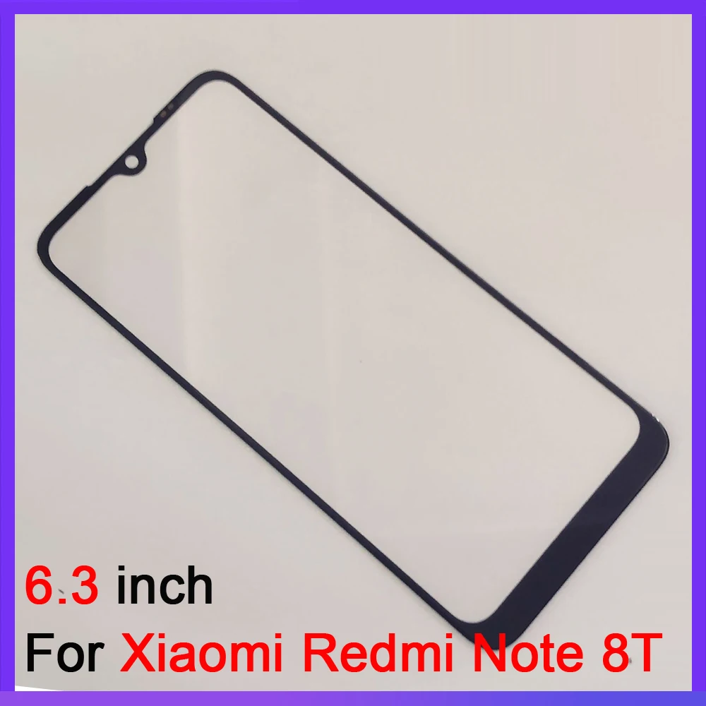 ЖК дисплей Сенсорная Панель переднее стекло для Xiaomi Redmi Note 8 8T Pro внешнее сенсорный