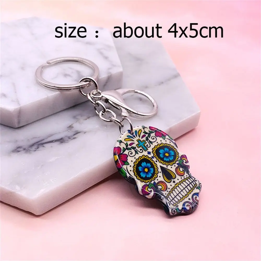 Подарочный Брелок Calavera с мексиканским рельефным черепом брелок сахарным для