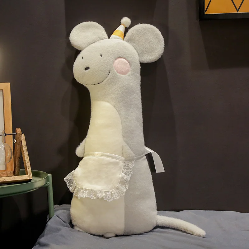 Maid kangaroo Мультяшные лесные животные, плюшевая подушка, милая мягкая подушка, мини-кулон, фланелевые одеяла, реквизит, детская кроватка, Декор - Цвет: Maid kangaroo