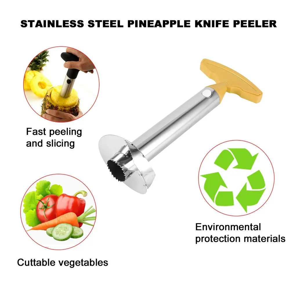 Stainless Steel Pineapple Peeler Cutter Slicer Corer Peel Core Tools Fruit Vegetable Knife Remover Blades Gadget Kitchen | Дом и сад