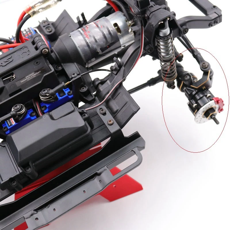 Латунные литейные блоки портальный привод C хаб Перевозчик чернение для Traxxas TRx