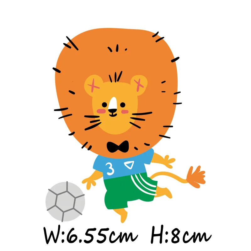 1 шт. стикер животного значок льва собака динозавр Милая фигура DIY Искусство