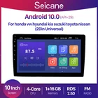 Автомобильный мультимедийный плеер Seicane, универсальная стерео-система на Android 10,0, с 10 