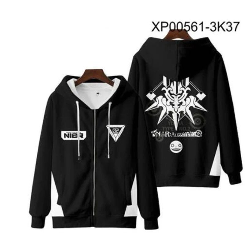 Зимние мужские куртки и пальто толстовка с капюшоном на молнии 3D принтом нинейер