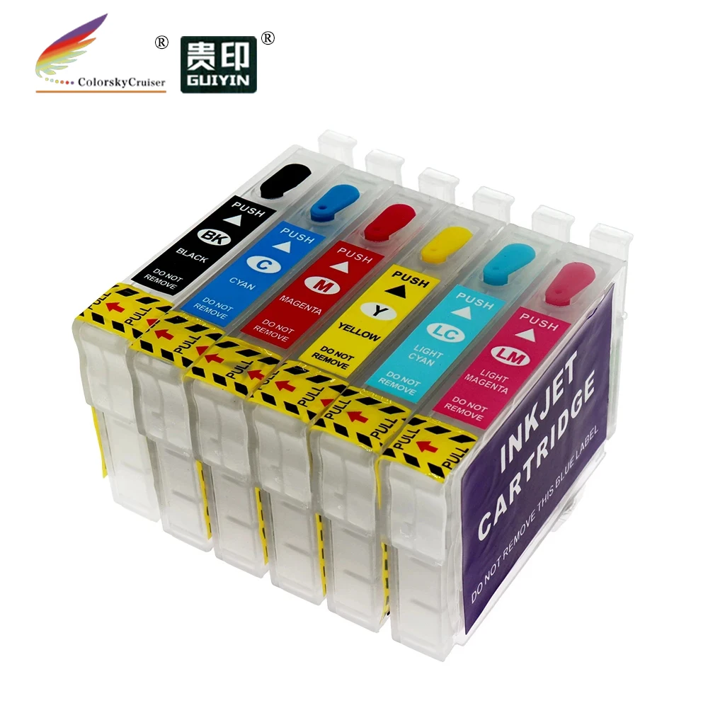 (RCE-981-986) Заправляемый картридж с чернилами для Epson T0981-T0986 98 Artisan 700 710 725 730 800 810 835 837 |
