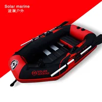 Single Fishing Boat PVC Inflatable Kayak Wooden Floor Canoe With Paddle PumpFor Fishing Rafting Surfing