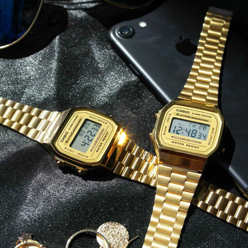 Casio часы мужски золотые мужчины лучший бренд класса люкс LED цифровые