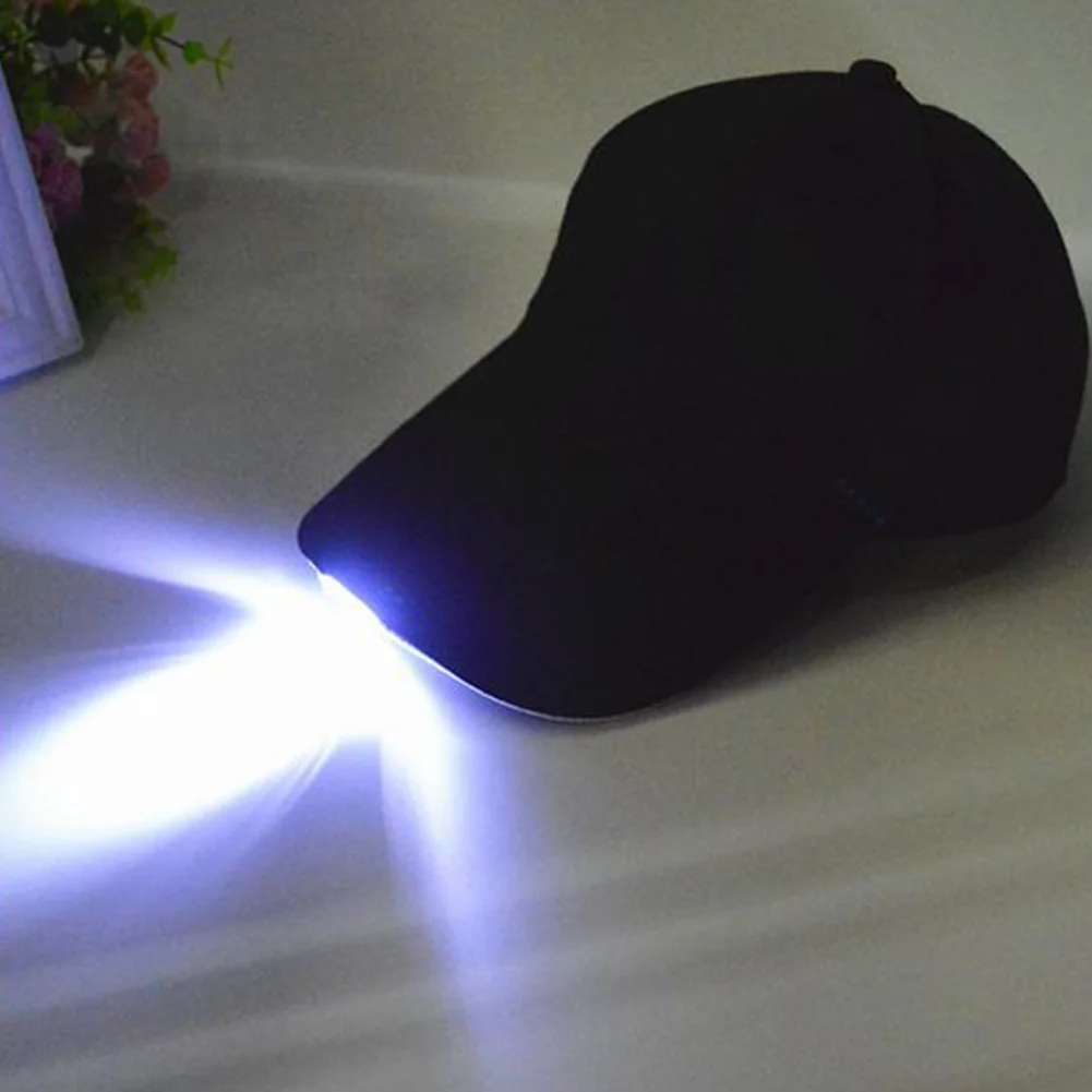 Регулируемая 5 светодиодная светлая крышка батарея шапка с приводом уличная