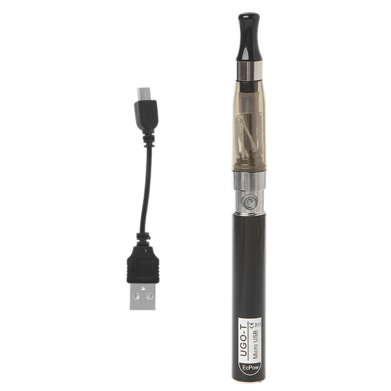 Черный Ugo T 2 батарея USB зарядка блистер комплект Электронная сигарета жидкость заменена Ego Ce4 атомайер электронные сигареты кальян Ce4 вейпер Пан дым - Цвет: Черный