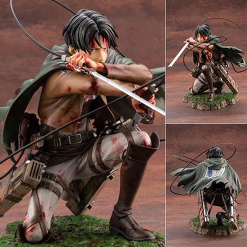 

18cm Attack on Titan Figure Rival Ackerman Action Figure Package Ver. Levi PVC Action Figure Rivaille Collection Model Toys