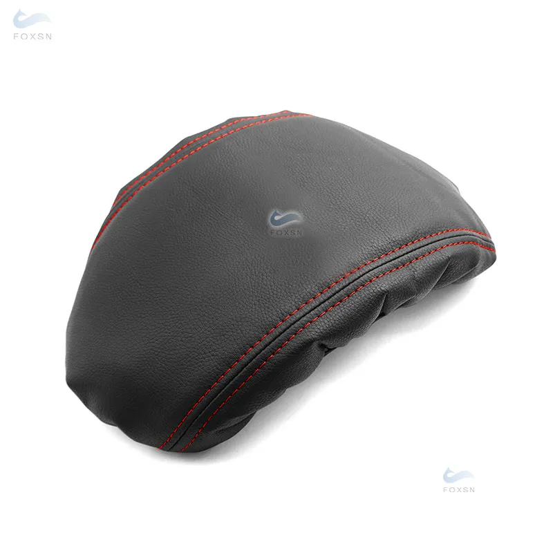 Черно-красная линия из искусственной кожи с губкой автомобильные аксессуары