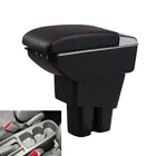 Кожаный Автомобильный контейнер для хранения подлокотников центральной консоли для Honda City 2009 2010 2011 2012 2013 подлокотники с USB Бесплатная доставка