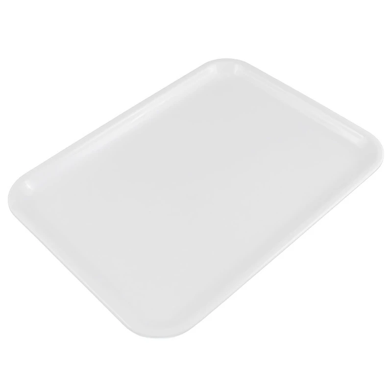 

10 inch long rectangle shape serving tray made of plastic