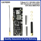 LILYGOTTGO T-Beam V1.1 SX1262 LORA 868 МГц ESP32 Wi-Fi Bluetooth-совместимый модуль GPS  IPEX 915 держатель аккумулятора
