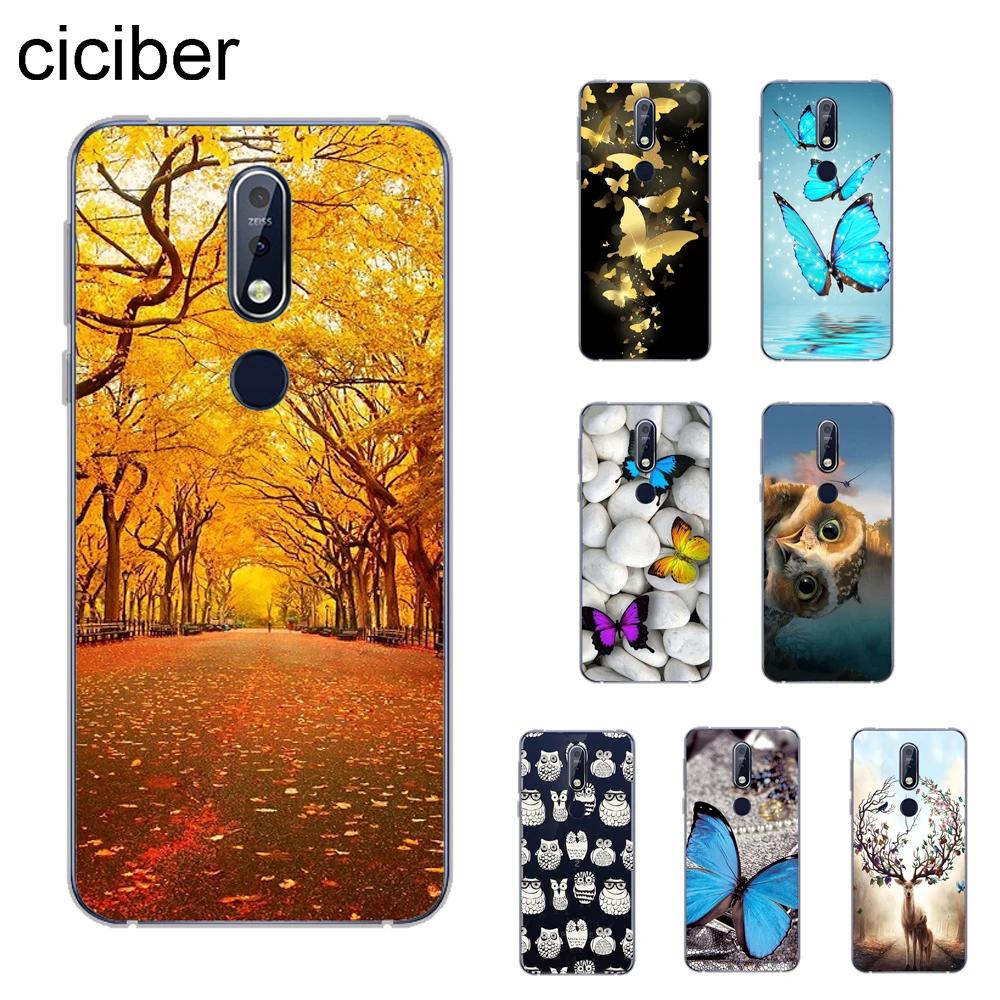 Ciciber бабочка Сова чехол для Nokia 8 1 7 6 5 3 2 Plus 9 PureView телефонные чехлы X7 X6 X5 X3 Мягкий