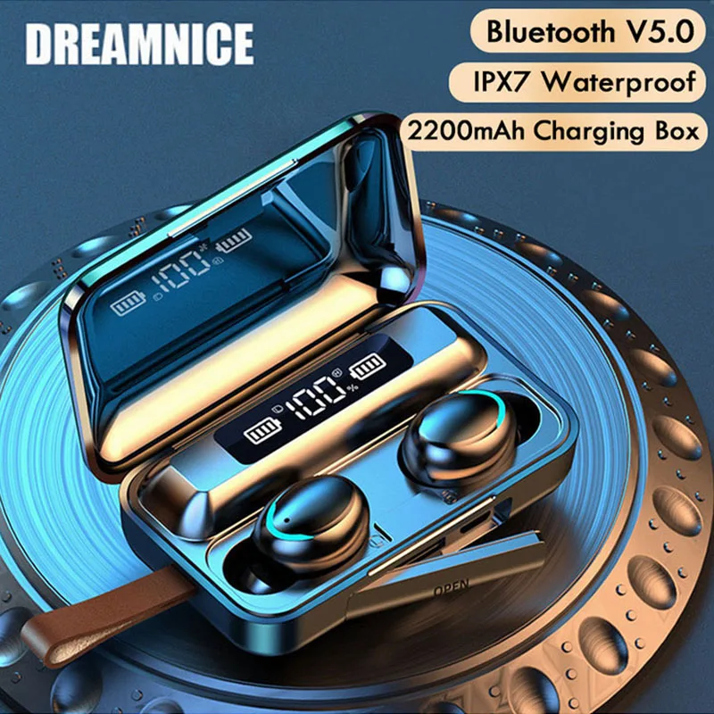 TWS Bluetooth 5 0 наушники сенсорные беспроводные спортивные F9 мини гарнитура для всех