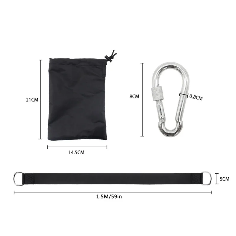 

Outdoor hammock tied rope Outdoor swing safety rope Polyester encrypted high-strength High-loaded webbing for camping, travel