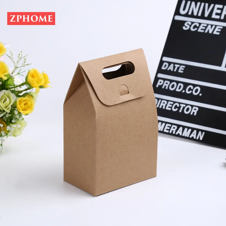 Kraft paper 50 шт бумажный пакет коричневый крафт бумажный подарочный пакет пакеты упаковка печенье конфеты еда хлебное Печенье Хлеб Орехи закуски выпечка пакет уплотнения - Цвет: Kraft paper